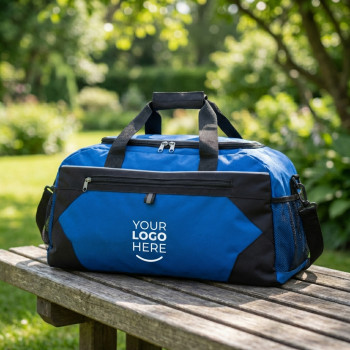 Borsa da palestra personalizzata - Borsone sportivo personalizzabile Impression con scomparti e tracolla regolabile