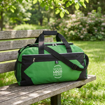 Borsa da palestra personalizzata - Borsone sportivo personalizzabile Impression con scomparti e tracolla regolabile