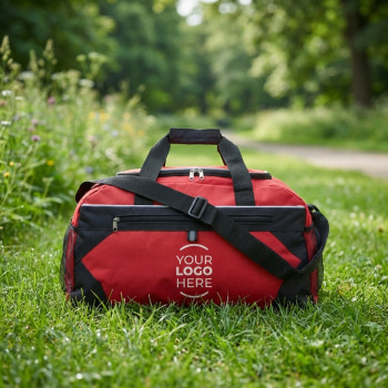 Borsa da palestra personalizzata - Borsone sportivo personalizzabile Impression con scomparti e tracolla regolabile