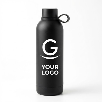 Borraccia personalizzata con logo - Bottiglia isolante personalizzabile acciaio inox riciclato 500 ml