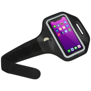 Gadget per smartphone personalizzato con logo - Bracciale Haile per smartphone riflettente con cover trasparente