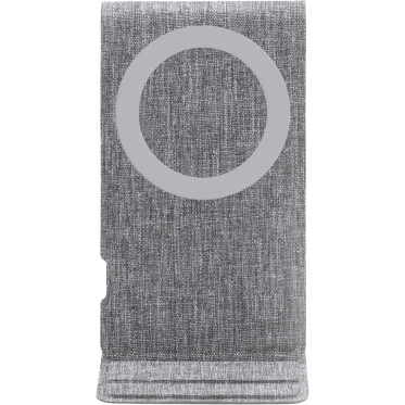 Caricabatterie wireless personalizzabile BrandCharger RPET pieghevole 15 W