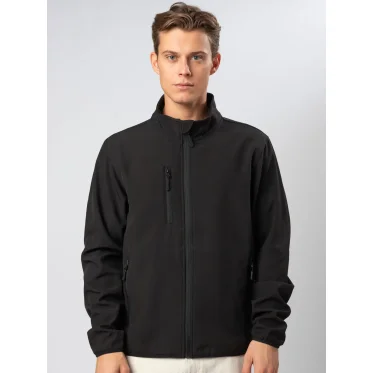 Giacca softshell personalizzabile Black Spider antivento antipioggia