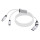 Cavo ricarica magnetico in alluminio con ingressi Tipo C e USB