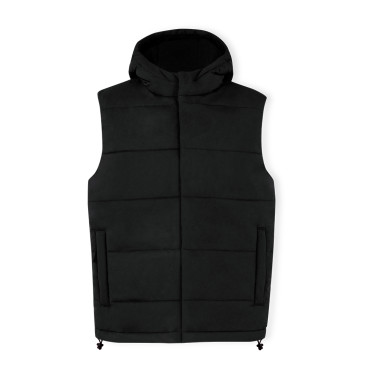 Gilet con cappuccio personalizzabile protezione vento e acqua