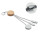 Portachiavi con cavo ricarica 4 in 1 personalizzabile bamboo
