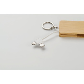 Cavi ricarica smartphone personalizzati con logo - BUPOW - Cavo di ricarica con portachiav