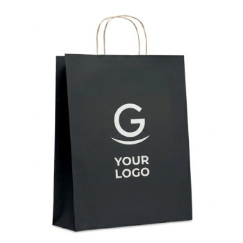 Shopper in Carta Personalizzata - Busta regalo personalizzabile grande in carta riciclata resistente europea