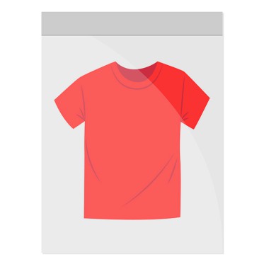 Maglietta t-shirt personalizzata con logo - BUSTA TRASP PER T-SHIRTS