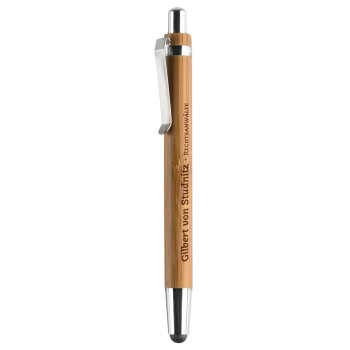 Penne in legno personalizzate con logo - BYRON - Penna a sfera in ABS e bambu
