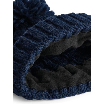 Berretti personalizzati con logo - Cable Knit Melange Beanie