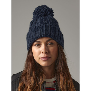 Cable Knit Melange Beanie