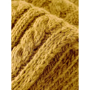 Cable Knit Melange Scarf