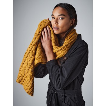 Cable Knit Melange Scarf100%A