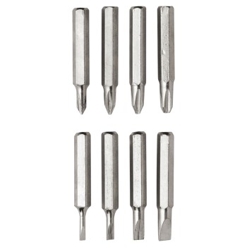 cacciaviti personalizzati con logo aziendale - Cacciavite tascabile con 4 punte piatte e 4 punte a stella intercambiabili.