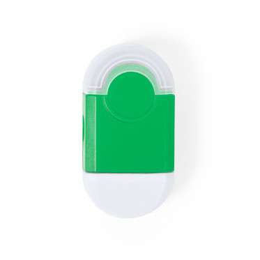 Set gomme e temperamatite personalizzabile con vano rifiuti trasparente