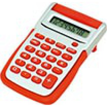 Calcolatrice tronic da tavolo 8 cifre grigio/rossa