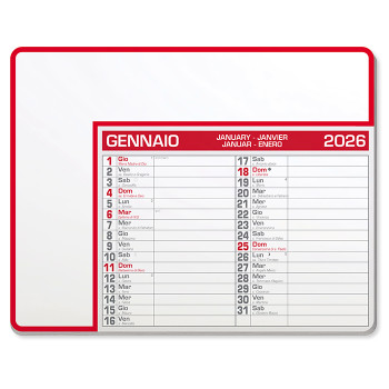 Calendario personalizzato 2026 - CALENDAR PAD EDGE