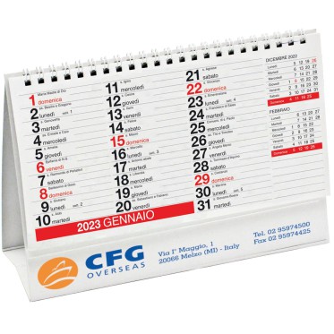Calendario pubblicitario personalizzato con logo - Calendario da tavolo