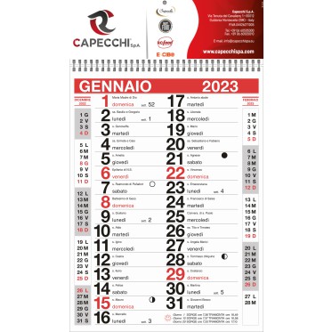 Calendari olandesi personalizzati con logo - Calendario mensile 12 fogli