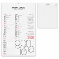 Calendario mensile personalizzabile con 12 fogli e pagina note sul retro