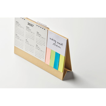 Calendari da tavolo personalizzati con logo - CALENDOO - Calendario da tavolo con memopa