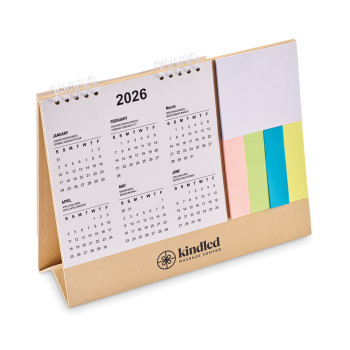 Calendari da tavolo personalizzati con logo - CALENDOO - Calendario da tavolo con memopa