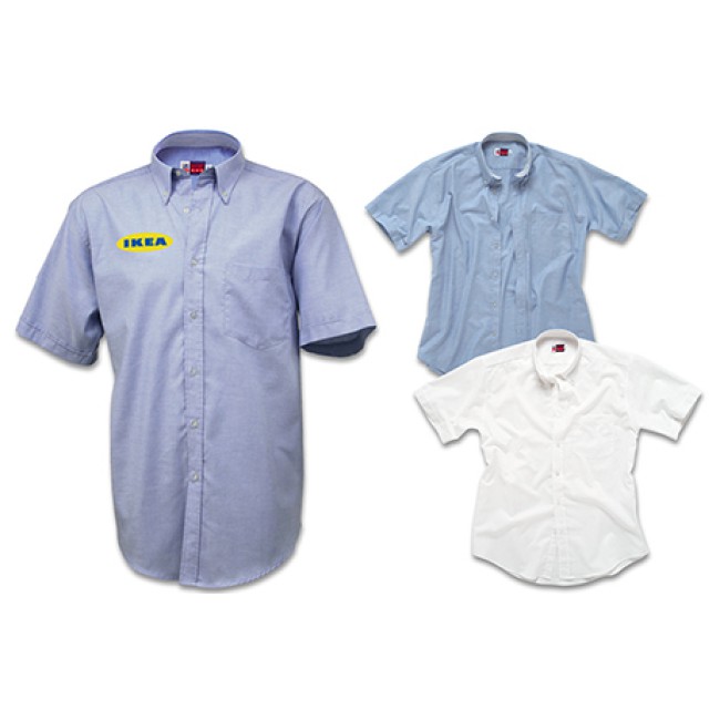 Camicia casual oxford 70% cotone e 30 poliestere colore bianco tg.xl manica corta