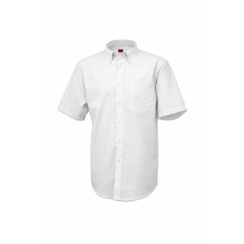 Camicia oxford personalizzabile bianca maniche corte 70% cotone 30% poliestere XL