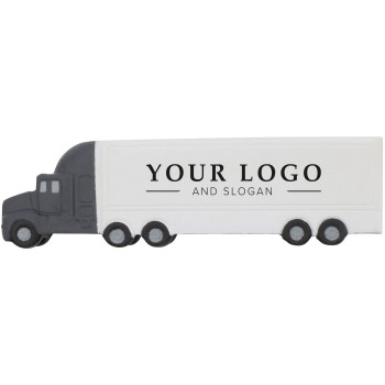 Gadget antistress personalizzati con logo - Camion antistress Irene | Schiuma morbida