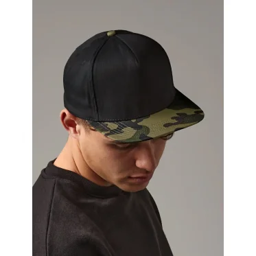 Caps Snapback personalizzabile Beechfield camouflage cotone resistente