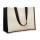 Shopping bag personalizzabile in juta e canvas con zip e manici cotone