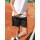 Pantaloncini sportivi genderless in poliestere con slip integrato e tasche