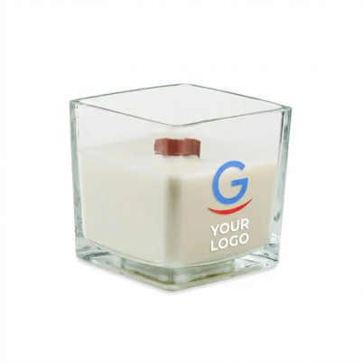 Candela grande in cera vegetale 600gr profumata vaniglia