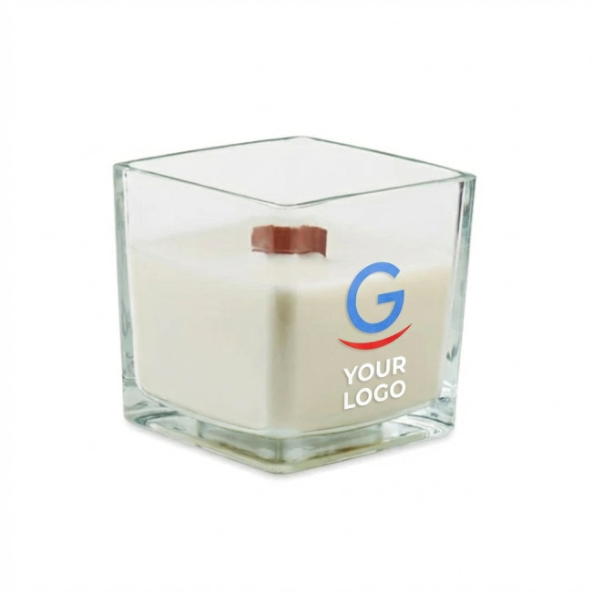 Candela grande in cera vegetale 600gr profumata vaniglia