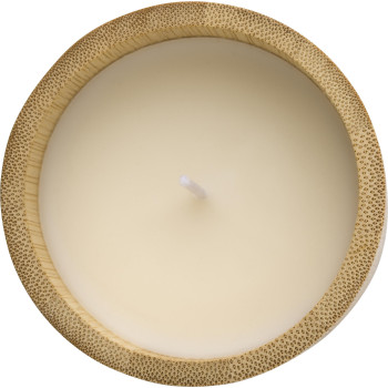 Candela in bambù con cera vegetale Eli