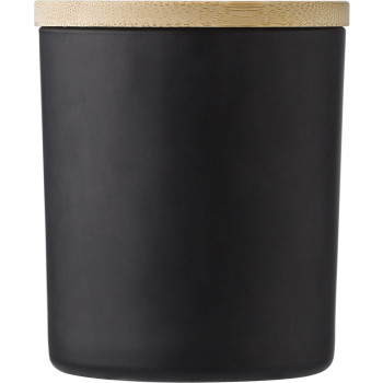 Candela Josiah | Vetro con coperchio bambù | Cera di soia | 280 g