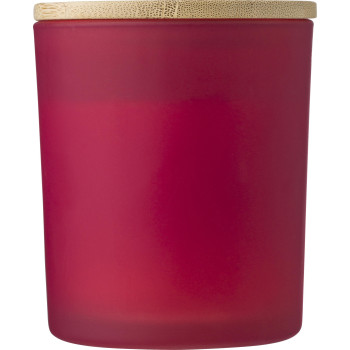 Candela Josiah | Vetro con coperchio bambù | Cera di soia | 280 g