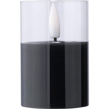 Candela LED in cera con vetro e batteria autonomia 100 ore