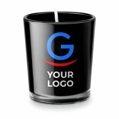 Candela profumata personalizzata vetro colorato 50 grammi