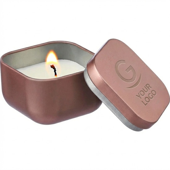 Candela profumata vaniglia Impression in barattolo con coperchio metallo