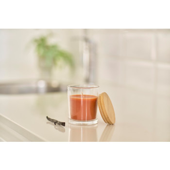 Candela Riven | Vetro con coperchio bambù