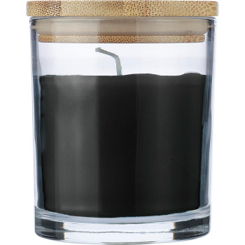 Candela Riven | Vetro con coperchio bambù