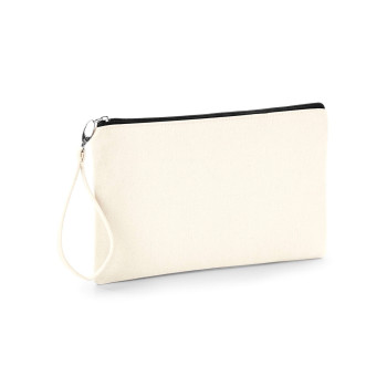 pochette personalizzata con logo - Canvas Wristlet Pouch