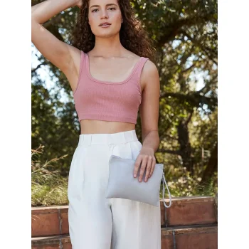 Canvas Wristlet Pouch