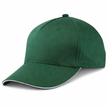 Cappellino 5 pannelli personalizzato - Cappellino 5 pannelli personalizzabile con chiusura in velcro e visiera preformata