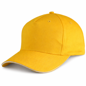 Cappellino 5 pannelli personalizzato - Cappellino 5 pannelli personalizzabile con chiusura in velcro e visiera preformata