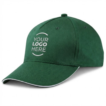 Cappellino 5 pannelli personalizzato - Cappellino 5 pannelli personalizzabile con chiusura in velcro e visiera preformata