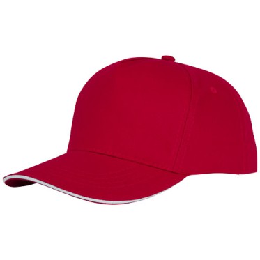 Cappello personalizzato con logo - Cappellino con visiera sandwich Ceto a 5 pannelli
