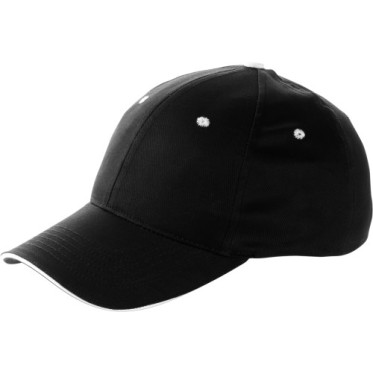 Cappellino baseball personalizzato con logo - Cappellino sandwich 6 pannelli, in cotone Chris